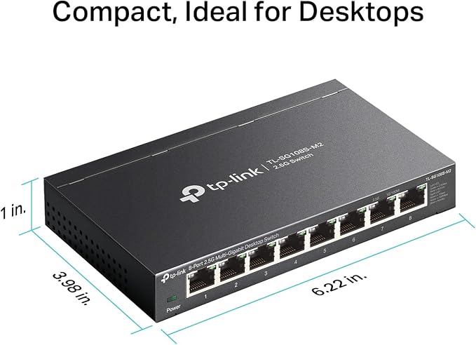 TP-Link TL-SG108S-M2 | 8-Port Multi-Gigabit 2.5G Ethernet Switch | Unmanaged - Image 4