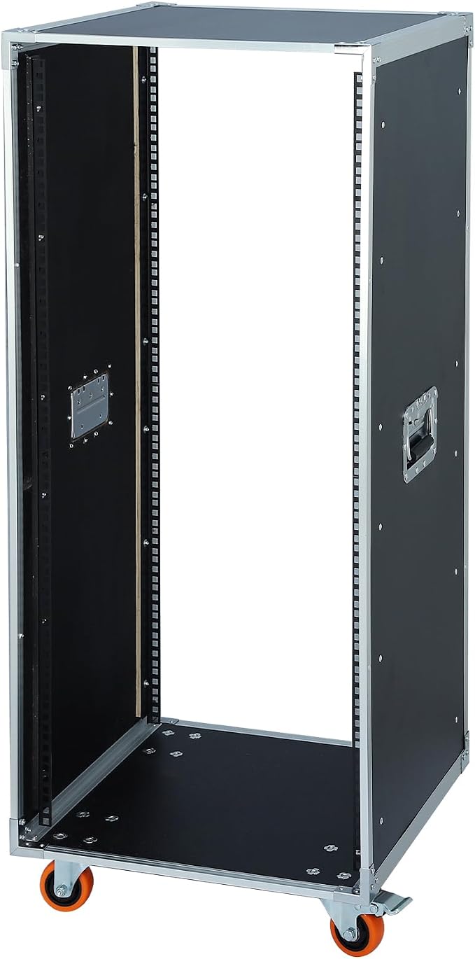 AV Gear Rack 24U Home Audio & Video Stage Stereo Equipment Storage Cabinet by WikrOck