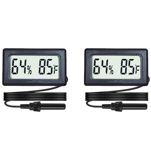 2-Pack Mini Digital Hygrometer Thermometer Gauge by BuynowonVeanic