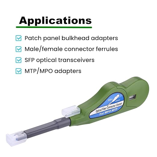 Fiber Optic Cleaner for MTP/MPO Connector, Optical Connector Cleaner Over 500 - Image 5