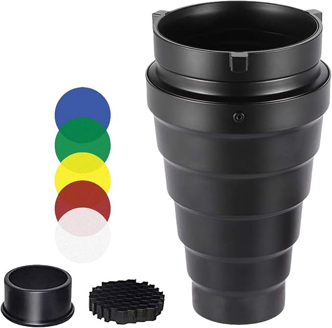 Metal Conical Studio Snoot Kit by Heliora
