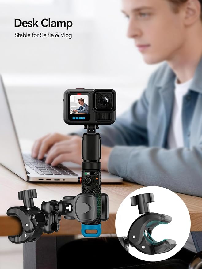 MAGJIEYX Double Clamp Mount, 360°Magic Arm - Image 4