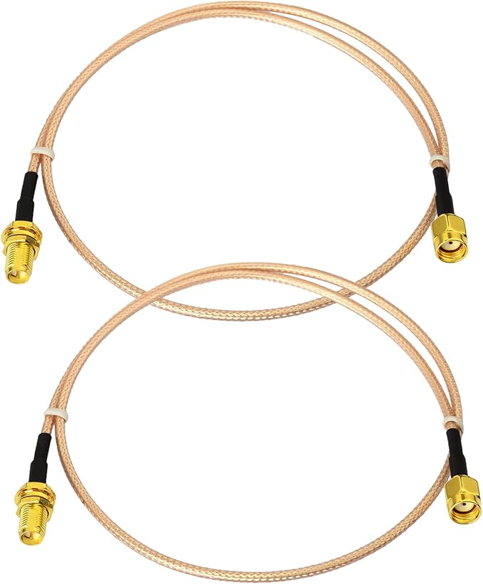 Yuslao WiFi Antenna Extension Cable 2ft 60cm RP-SMA Male to RP-SMA Female Low by Yuslao