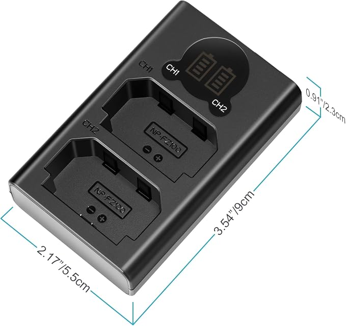 Neewer Dual USB Charger for Sony NP-FZ100 Battery, Compatible - Image 6