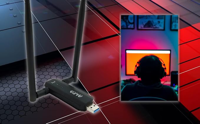 ALFA AWUS036AXM WiFi 6E USB 3.0 USB Adapter, AXE3000 Tri-Band 6Ghz/5.8GHz/2.4GHz - Image 6