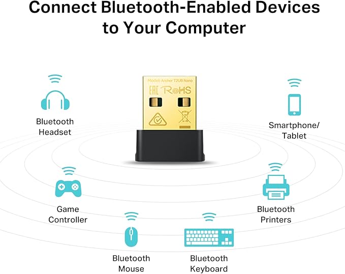 TP-Link Nano 2-in-1 USB Bluetooth WiFi Adapter AC600- Bluetooth 4.2 - Image 3
