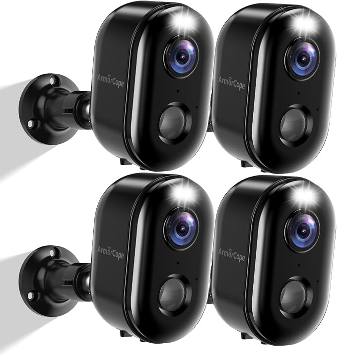 Armorcope Security Cameras Wireless Outdoor, Battery Powered 2k Color Night by Armorcope
