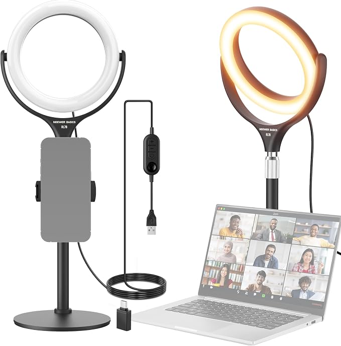 NEEWER Basics 7" Desk Ring Light by Neewer