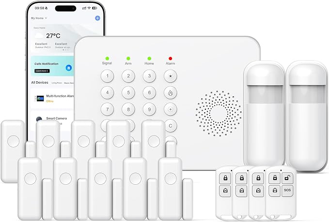 Wireless Home Security System WiFi/4G Home Alarm System by Unknown