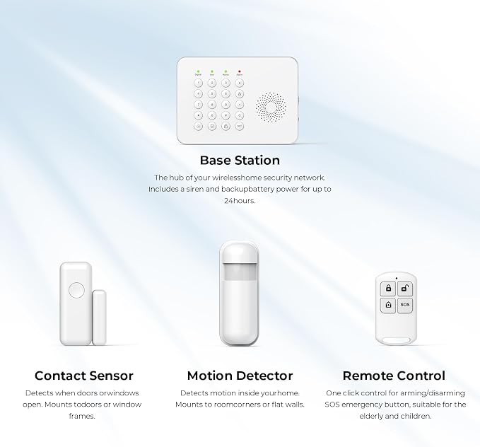 Wireless Home Security System WiFi/4G Home Alarm System - Image 2