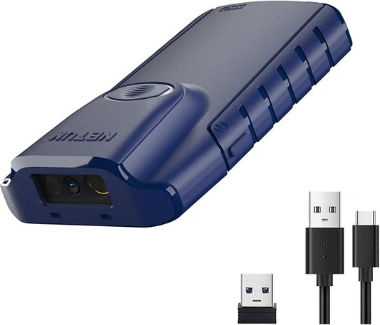 NETUM Bluetooth 2D Barcode Scanner, 3-in-1 Small Portable QR Bar Code Reader by NETUM