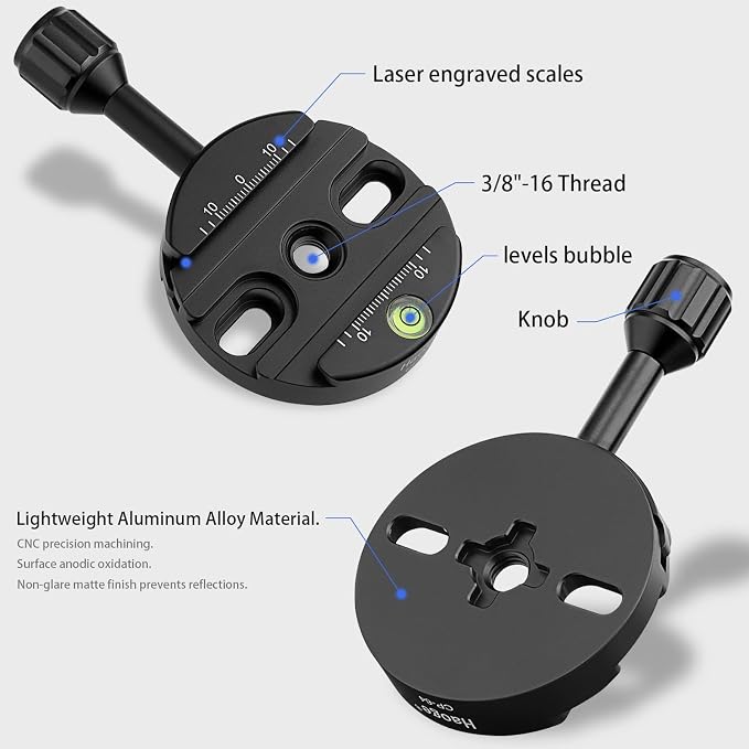 Haoge 64mm Screw Knob Clamp Adapter Mount - Image 3