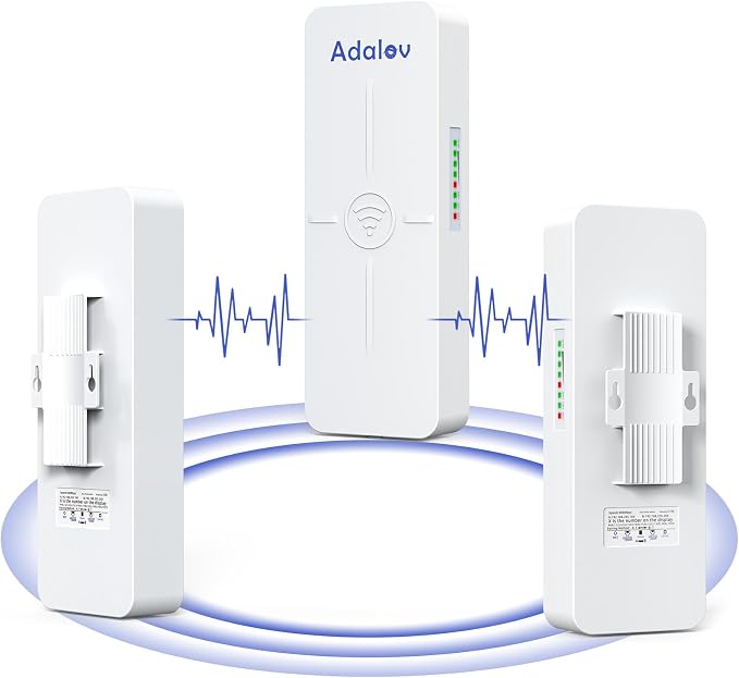 AdaLov CPE881 3 Pack Wireless Bridges, Point to Point Gigabit WiFi Bridge - Image 8