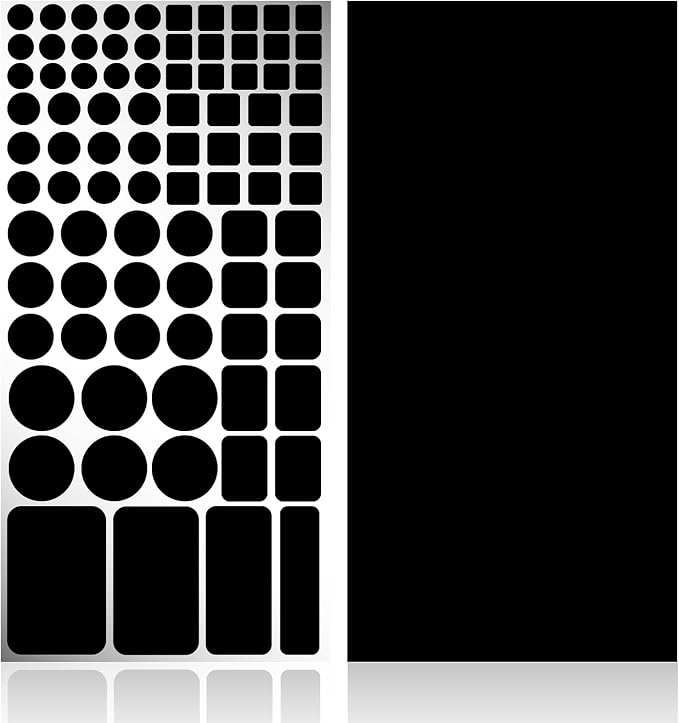 LED Light Blocking Stickers, 2 Sheets LED Light Blocking Covers, LED Covers by KIWIHUB