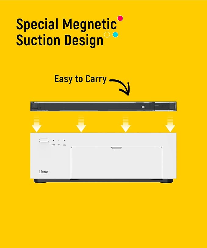 Liene M100 4x6'' Photo Printer, Phone Printer 100 Sheets & 3 Cartridges - Image 4