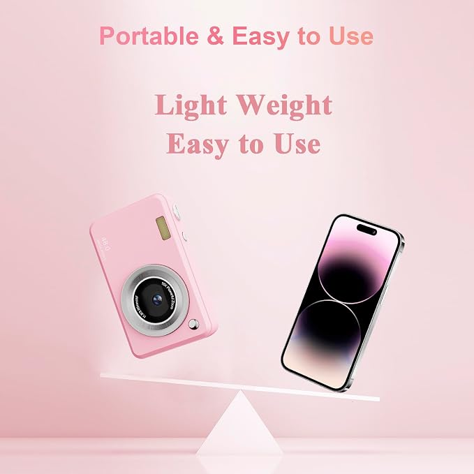 Digital Camera with 32GB Card, 48MP Compact Portable Small Point Shoot Camera - Image 6