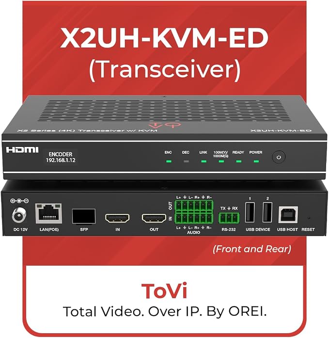 ToVi X2 Series 4K AV-Over-IP Encoder & Decoder - Image 2