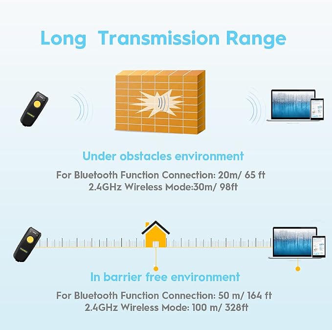 NADAMOO 2D Wireless Barcode Scanner Compatible - Image 3