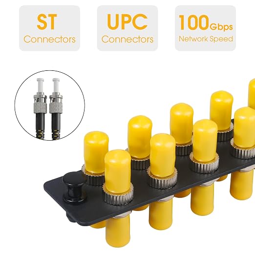 3-Pack 12 Simplex ST Fiber Patch Panel - Image 2