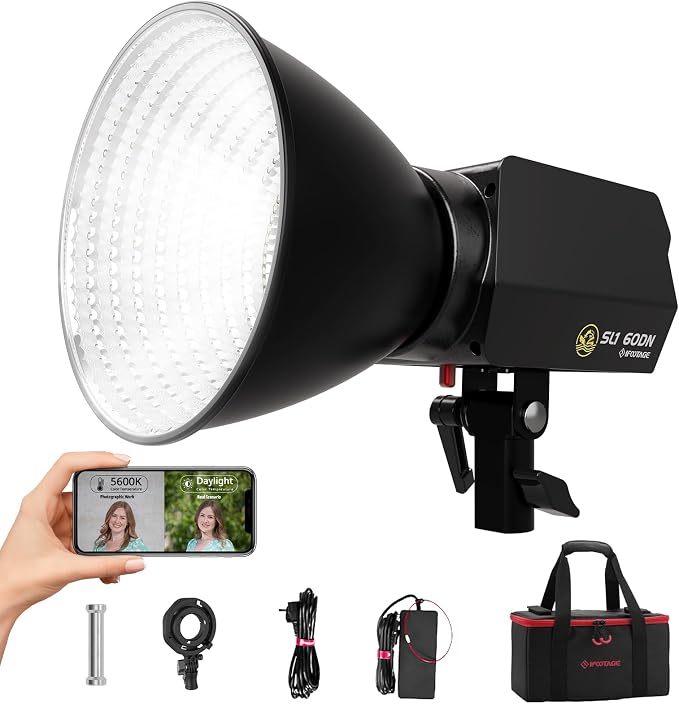 IFOOTAGE LED Video Light with Carry Bag, 70W SL1 60DN Daylight Photography by IFOOTAGE