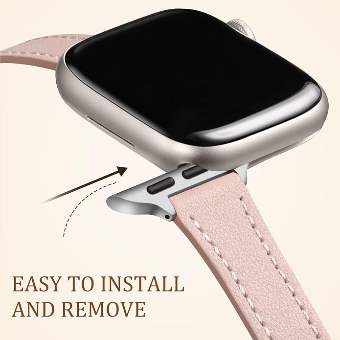 Charlam Slim Leather Band Compatible - Image 4
