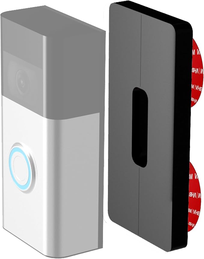 No-Drill Mount for Video Battery Doorbell Plus Sticky Mount Spacer Battery by MarsOutpost