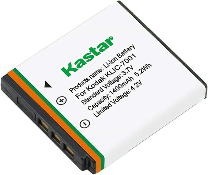 Kastar 2-Pack K7001 Battery and AC Wall Charger Replacement - Image 2