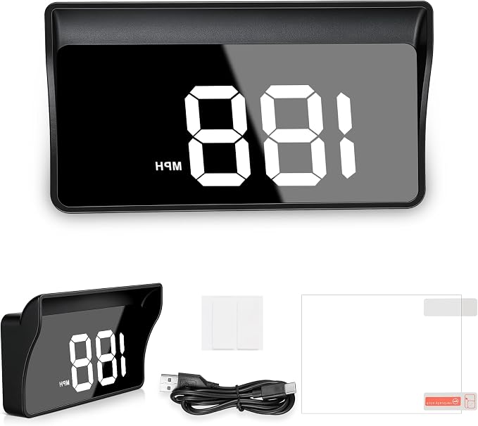 Amiss Heads Up Display for Cars, Digital HUD Speedometer for Automotive by Amiss