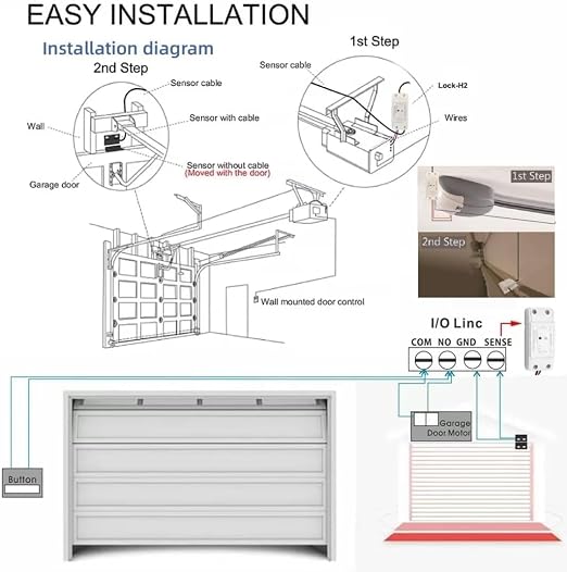 Easy Installation|Hucaoe Zigbee 5V Smart Garage Door Opener Controller| - Image 4