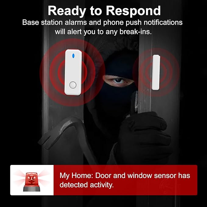 Home Security System, 4G/WiFi GSM SMS Wireless Home Alarm System - Image 4