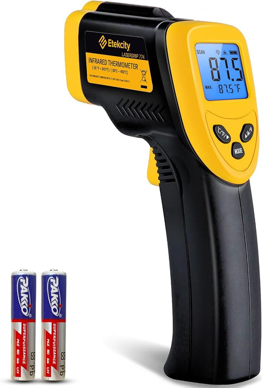 Etekcity Infrared Thermometer Laser Temperature Gun 774, Meat Food Candy Oven by Etekcity