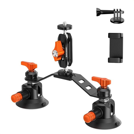 K&F CONCEPT 3" Dual Suction Cup Mount Sets by KFCONCEPT