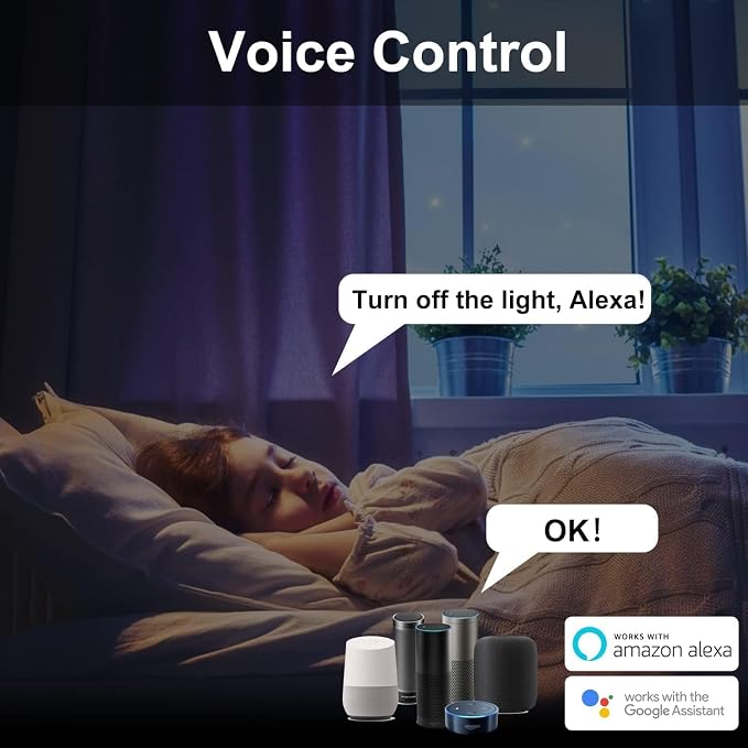 XENON ZigBee Power Strips, Voice/APP/Timer, 4 Individually Controlled Outlets - Image 5