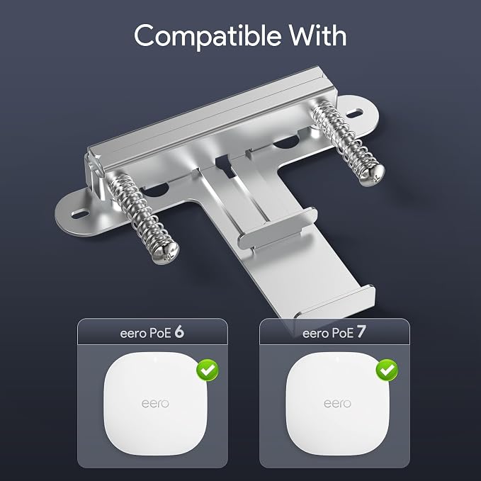 Eero PoE 7 & 6 T-Bar Ceiling Mount, Aluminum Tool-Free WiFi AP Bracket | T-Bar - Image 2