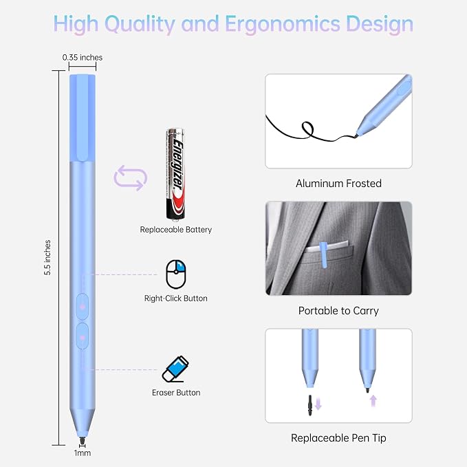 Stylus Pen for HP Omnibook, Pen for HP Envy x360 Pavilion x360 Specter x360 - Image 6