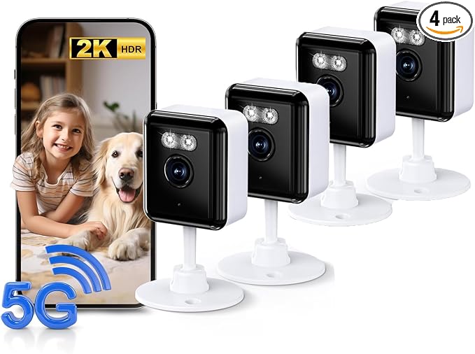 2.4/5GHz Home Cameras Indoor, 2K Security Camera Indoor by STARTWITHGianteye