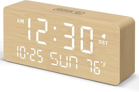 DreamSky Wooden Digital Alarm Clocks by DreamSky
