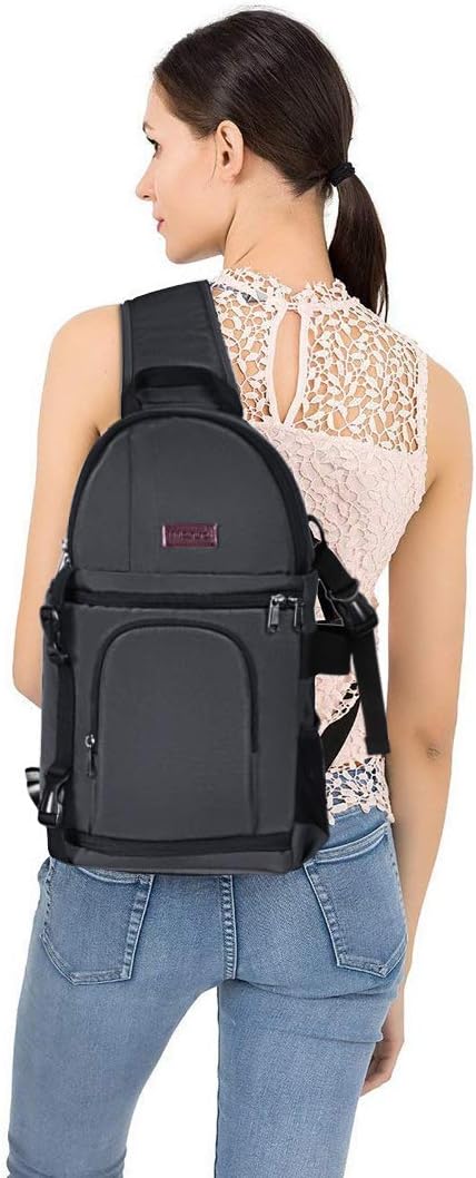 MOSISO Camera Sling Bag, DSLR/SLR/Mirrorless Camera Backpack Case Shockproof - Image 6