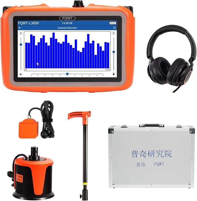 Water Leak Detector, Wall/Outdoor Underground Water Leak Detector by PQWT