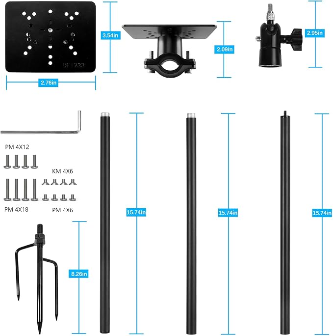 Ground Stake Mount for eufy Solocam S340/E30/S330, Reolink Argus PT 3MP/4MP/5MP - Image 6