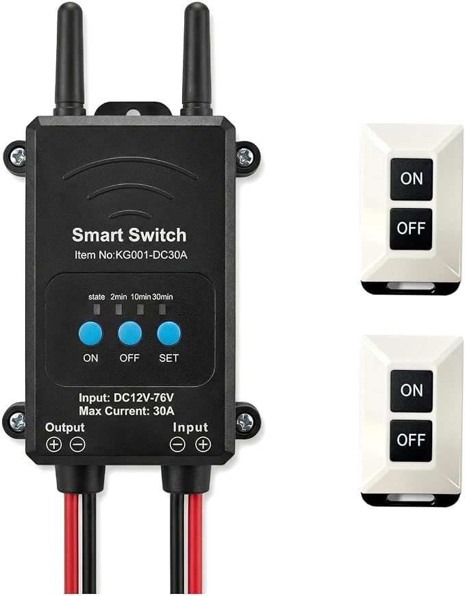 DC Wireless Remotes Switch, Wireless Relay Switch work by FINDAiGL