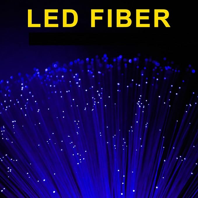 36 Pack Blue Glow Fiber Optic Wands Bulk Light up Wand Glow Sticks - Image 4