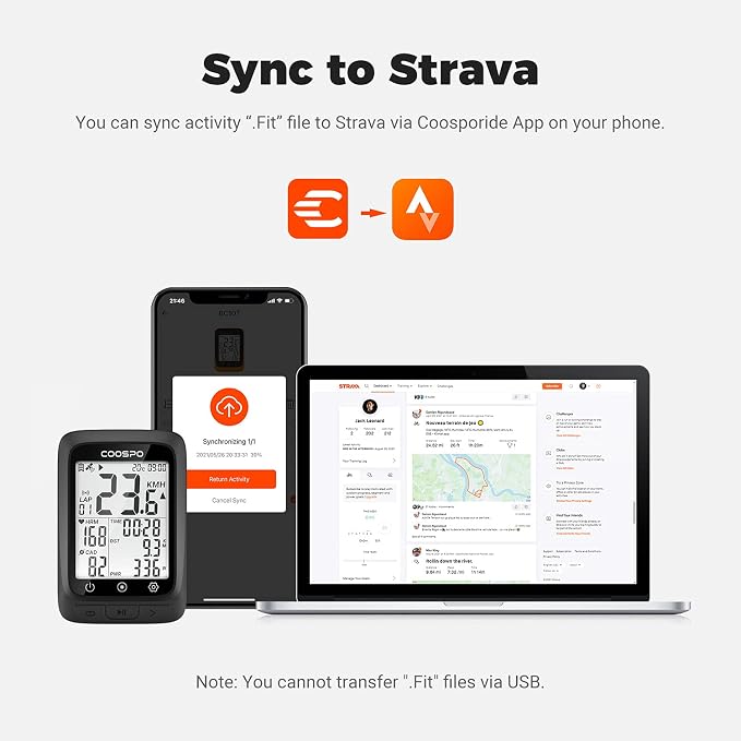 COOSPO Bike Computer GPS Wireless, ANT+ Cycling Computer GPS - Image 5