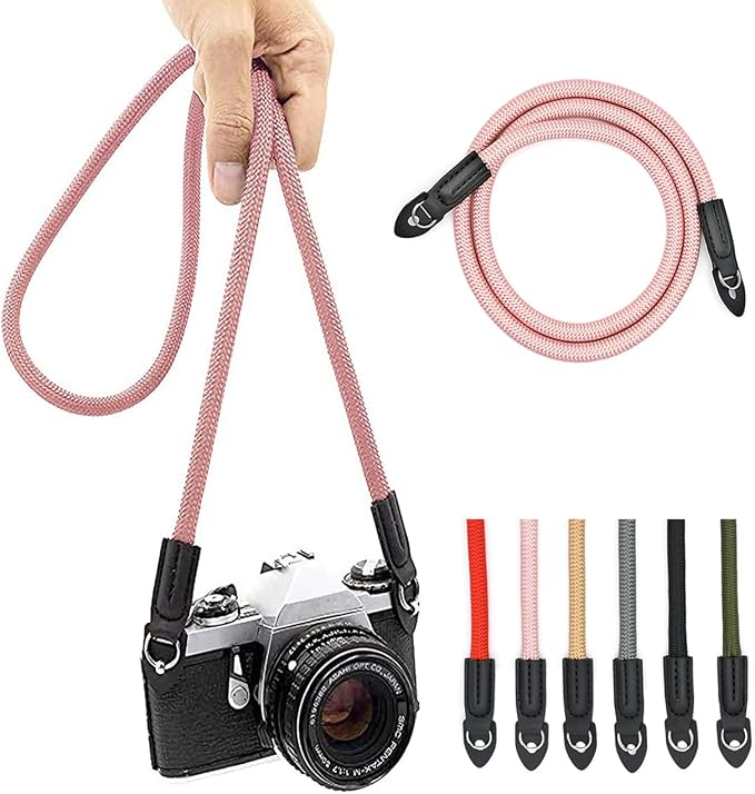 Camera Strap Vintage 100cm Nylon Climbing Rope Camera Neck Shoulder Strap by Eorefo