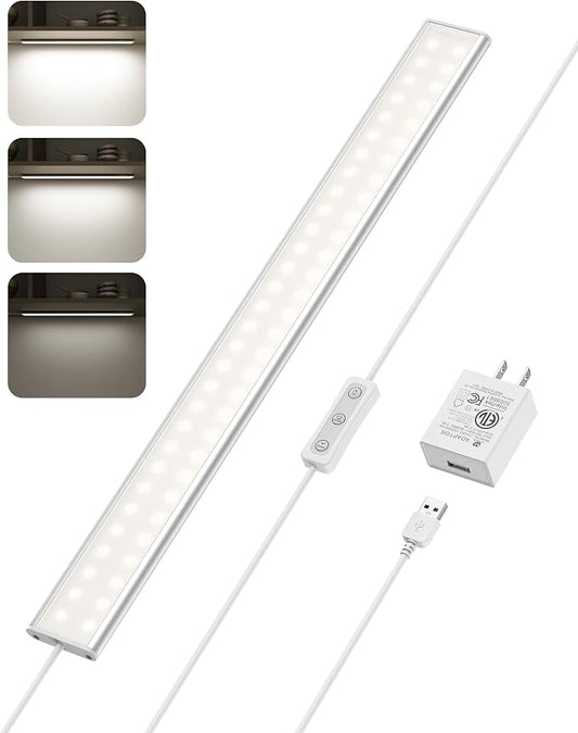 ASOKO Under Cabinet Lighting, Upgrade 16inch LED Closet Light by ASOKO