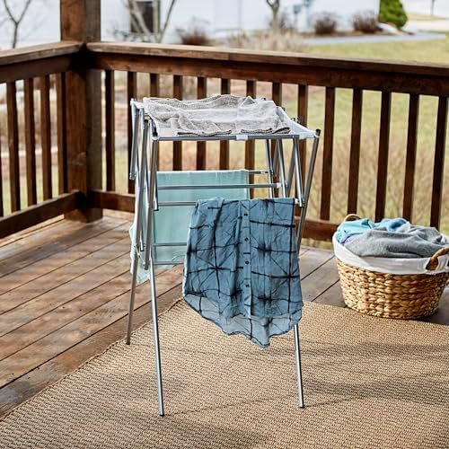 Household Essentials Clothes Drying Rack, Expandable and Collapsible Laundry - Image 3
