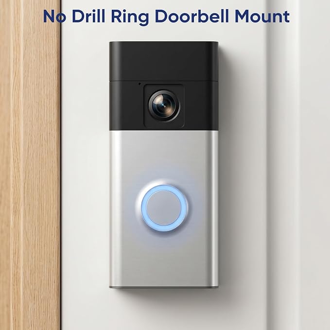 No Drilling Doorbell Mount for Ring Battery Doorbell, Adhesive Camera Door - Image 5