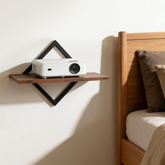 DAWASAPAT Projector Wall Mount Shelf, 14.97" x 7.87" Floating Shelf - Image 2