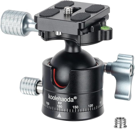 Koolehaoda Low Profile Ball Head, Panorama Tripod Head Arca Swiss QR Plate | by Koolehaoda