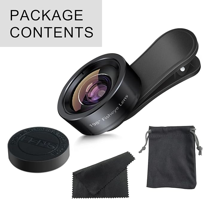 KEYWING Fisheye Lens 198° Fish Eye Phone Camera Lens Kit - Image 7